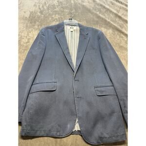 Joseph Abboud Mens Blazer Sport Coat Blue Cotton 2 Button Size M Medium‎